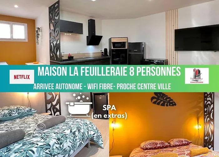 Maison La Feuilleraie-8 Personnes-standing بيت للعطل *